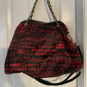 Moshcino “Love Moschino” Tote Black and Red